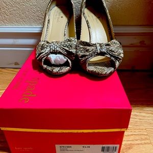 Kate Spade snake skin shoes